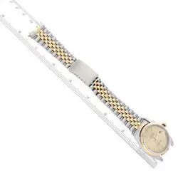 ROLEX DATEJUST 36 STEEL YELLOW GOLD CHAMPAGNE DIAL MENS WATCH 16233