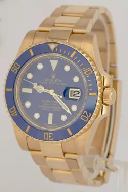MINT PAPERS Rolex Submariner Date 40 RARE DIAMOND 116618LB Ceramic 18K Watch BOX