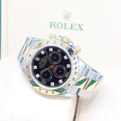 ROLEX 40MM BLACK DIAMONDS 2 TONE DAYTONA REF: 116523 (K SERIES)