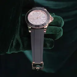 2025 NEW UNWORN Rolex Yacht Master Diamond Pave Rose Gold Ceramic 126655-0005