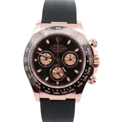 ROLEX DAYTONA 40MM BLACK DIAL WATCH 116515LN ROSE GOLD