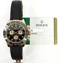 2020 ROLEX COSMOGRAPH DAYTONA 116515LN 40MM, ROSE GOLD, BLACK DIAL, BOX & PAPERS