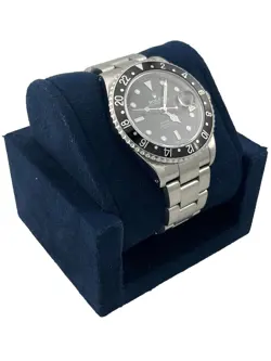 MINT Rolex GMT-Master II 40mm Stainless Steel 16710 Black Men's Watch Papers