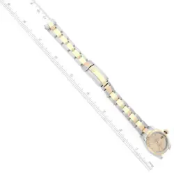 ROLEX DATEJUST STEEL YELLOW GOLD CHAMPAGNE DIAL LADIES WATCH 179173