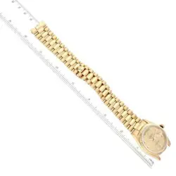 ROLEX PRESIDENT DAY-DATE YELLOW GOLD DIAMOND DIAL MENS WATCH 18238 PAPERS