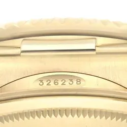 ROLEX SKY-DWELLER YELLOW GOLD CHAMPAGNE DIAL OYSTERFLEX MENS WATCH 326238