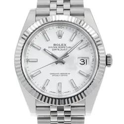 ROLEX DATEJUST 41 126334 WHITE BAR 5 ROWS JUBILEE BRACELET RANDOM NUMBER SEC...
