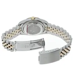 ROLEX Datejust men's watch 10P diamond computer 16233G(S) Box Warranty K18YG...