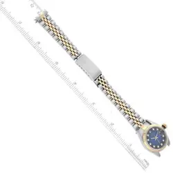 ROLEX DATEJUST VIGNETTE DIAMOND DIAL STEEL YELLOW GOLD LADIES WATCH 69173
