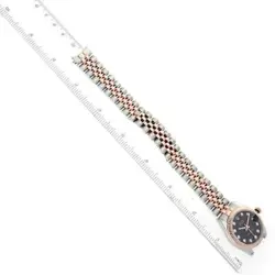 ROLEX DATEJUST MIDSIZE STEEL ROSE GOLD DIAMOND LADIES WATCH 178271