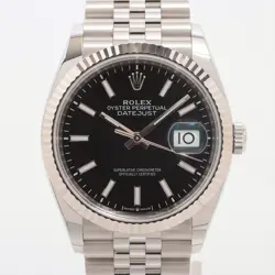 ROLEX DATEJUST 126234 SS×WG AT BLACK DIAL 2 EXTRA LINKS