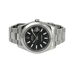 USED ROLEX Datejust 116300 Black Men's Watch #211021