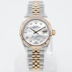 ROLEX LADY-DATEJUST 279173 WRISTWATCH - MOTHER OF PEARL DIAMOND, JUBILEE
