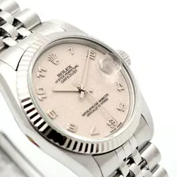 Rolex 31 Women's Steel Midsize Watch 68274 Arabic Computer Panel 1998 Birth