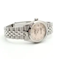 Rolex 31 Women's Steel Midsize Watch 68274 Arabic Computer Panel 1998 Birth