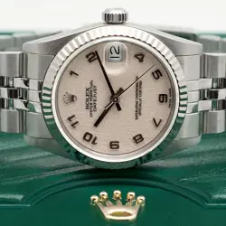 Rolex 31 Women's Steel Midsize Watch 68274 Arabic Computer Panel 1998 Birth