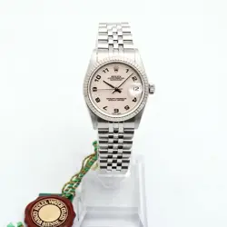 Rolex 31 Women's Steel Midsize Watch 68274 Arabic Computer Panel 1998 Birth