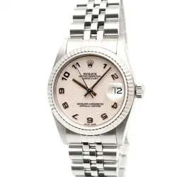 Rolex 31 Women's Steel Midsize Watch 68274 Arabic Computer Panel 1998 Birth