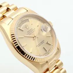 Rolex Datejust Gold Men's Watch 18038 1978