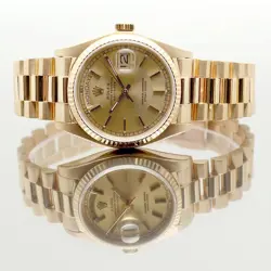 Rolex Datejust Gold Men's Watch 18038 1978