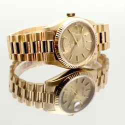 Rolex Datejust Gold Men's Watch 18038 1978