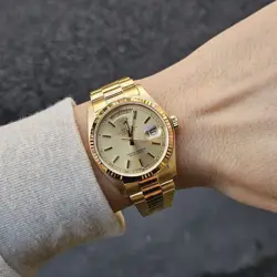 Rolex Datejust Gold Men's Watch 18038 1978