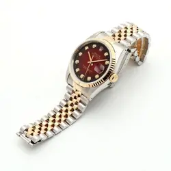 Rolex Vintage 16233 Combo 36 Men's Watch Burgundy After-Set 10-Point Diamond