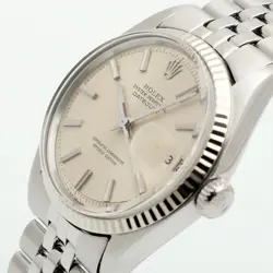 Rolex Vintage 1601 Steel Men's Watch Glitter Dial Antique 1970 Birth - SKU