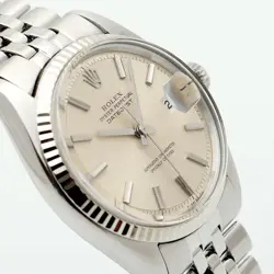 Rolex Vintage 1601 Steel Men's Watch Glitter Dial Antique 1970 Birth - SKU