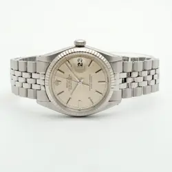 Rolex Vintage 1601 Steel Men's Watch Glitter Dial Antique 1970 Birth - SKU