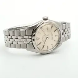 Rolex Vintage 1601 Steel Men's Watch Glitter Dial Antique 1970 Birth - SKU