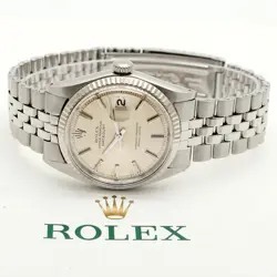 Rolex Vintage 1601 Steel Men's Watch Glitter Dial Antique 1970 Birth - SKU