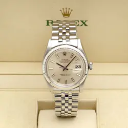 Rolex Vintage 1601 Steel Men's Watch Glitter Dial Antique 1970 Birth - SKU