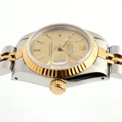 Rolex Vintage Lady Datejust 69173 Comb 26 Women's Watch Linen Dial 1989 Birth