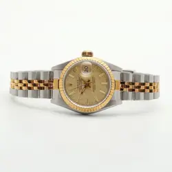 Rolex Vintage Lady Datejust 69173 Comb 26 Women's Watch Linen Dial 1989 Birth