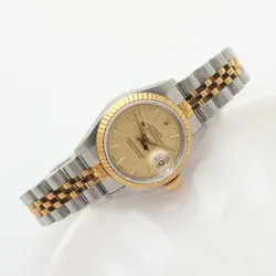 Rolex Vintage Lady Datejust 69173 Comb 26 Women's Watch Linen Dial 1989 Birth