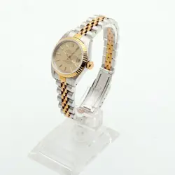 Rolex Vintage Lady Datejust 69173 Comb 26 Women's Watch Linen Dial 1989 Birth