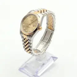 Rolex Elegant Vintage Datejust 16233G Watch with Original Ten Point Diamond 1998
