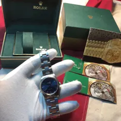 S/S 34MM BLUE