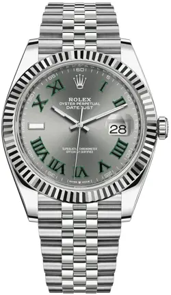 ROLEX DATEJUST 41MM BLUE DIAL WITH JUBILEE BRACELET REF# 126334