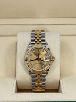 Mint Rolex Datejust 31mm, Champagne Diamond, Jubilee, 278273, dated 2024