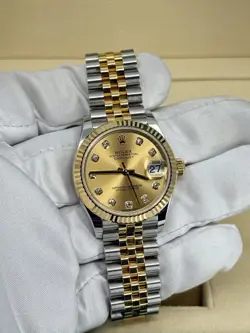 Mint Rolex Datejust 31mm, Champagne Diamond, Jubilee, 278273, dated 2024