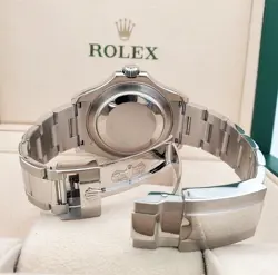 Rolex Yacht-Master 40mm Rhodium Grey Dial Platinum/Steel 126622 watch Box Papers