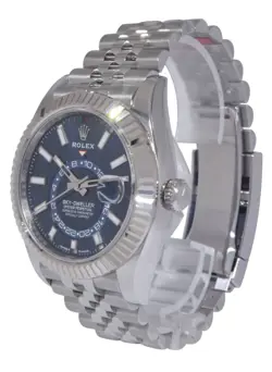 18K WG/STEEL BLUE