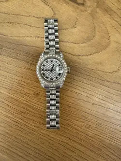 ROLEX LADY-DATEJUST 179174 SILVER JUBILEE BRACELET WITH SILVER BEZEL