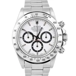 PAPERS ROLEX DAYTONA COSMOGRAPH WHITE ZENITH STAINLESS STEEL 40MM 16520 B P