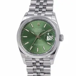 ROLEX DATEJUST 36MM STAINLESS STEEL MINT GREEN DIAL 126200