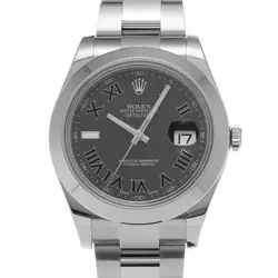 ROLEX 116300 DATEJUSTII BLACK MENS WRISTWATCH