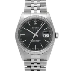 ROLEX 16234 DATEJUST BLACK MENS WRISTWATCH