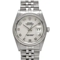 ROLEX 16234 DATEJUST IVORY COMPUTER MENS WRISTWATCH
